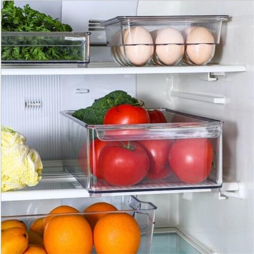 2020 New Refrigerator Egg Organizer Anti-Slip Box Split Room Stable Transparent with Lid 6-Hole Storage Holder for Kitchen