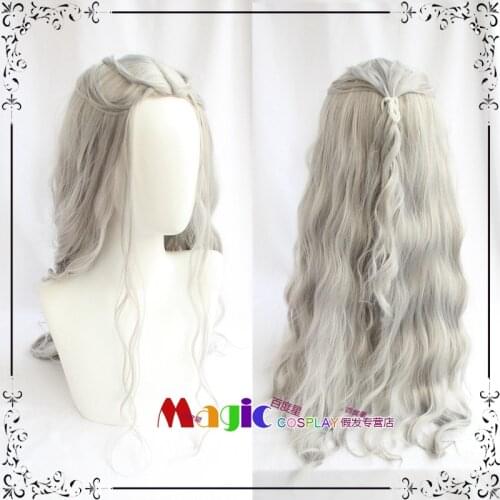 Anime Ensemble Stars New Team Adam Figure Ran Nagisa Cosplay Wig Men 65cm Long Silver Gray Synthetic Wigs 2 Types