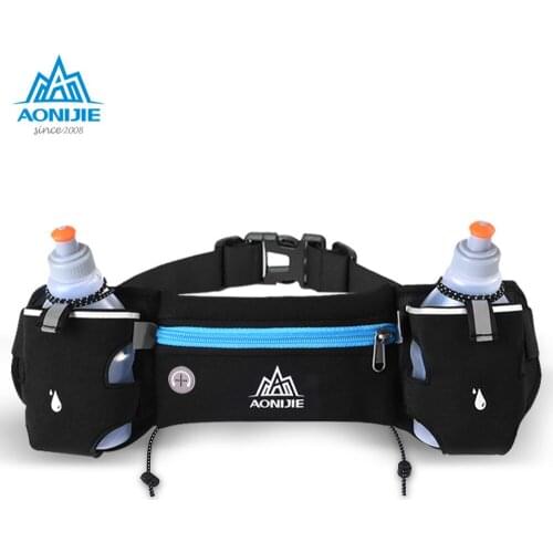 AONIJIE E834 Marathon Jogging Cycling Running Hydration Belt Waist Bag Pouch Fanny Pack Phone Holder For 250ml Water Bottles