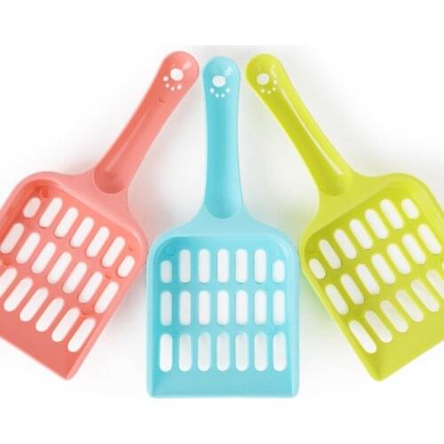 Litter Scoop Durable Plastic Pet Cat Litter Scoop Sifter with Deep Shovel Most Effective Kitty Cat Litter Box Pan Cleaning 17cm