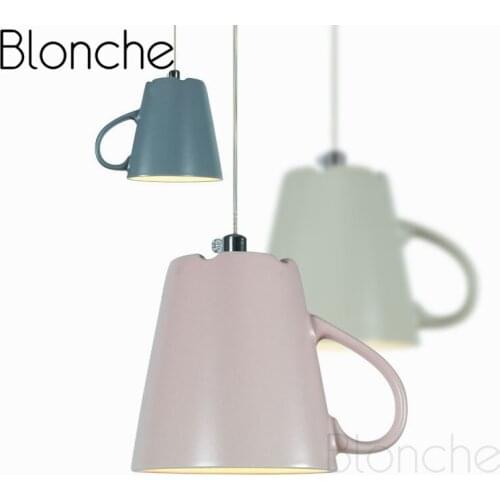 Modern Ceramic Pendant Lights Led Teapot Hanging Lamp for Home Dining Room Kitchen Decor Lighting Restaurant Suspension Fixtures