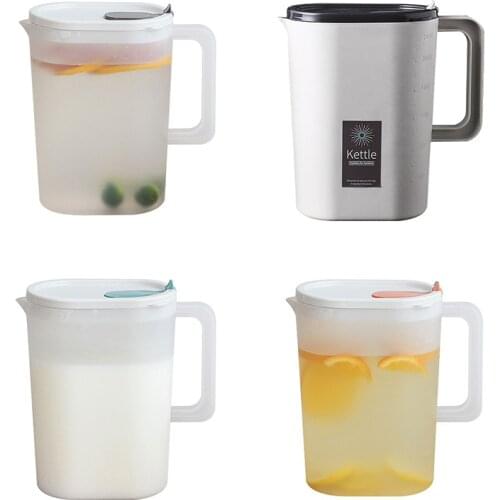 2400ml Large Capacity Water jug Heat Resistant Cold Pitcher Plastic jug Household Teapot Kettle Beverage Tank Container Bottle