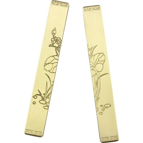 Creative Paperweights Chinese Painting Calligraphy Paper Pressing with Gift Box Brass Hand Polished Paper Weight Pisa Papeles