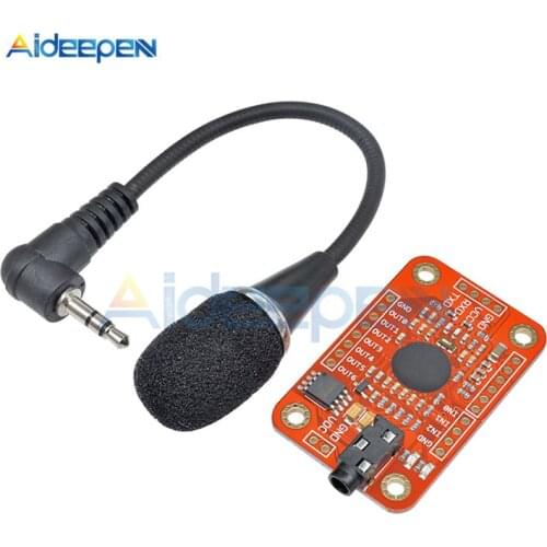 V3 Kit Voice Recognition Module Board UART Interface 3.5mm Single-Channel Microphone For Arduino Compatible Speech Recognition