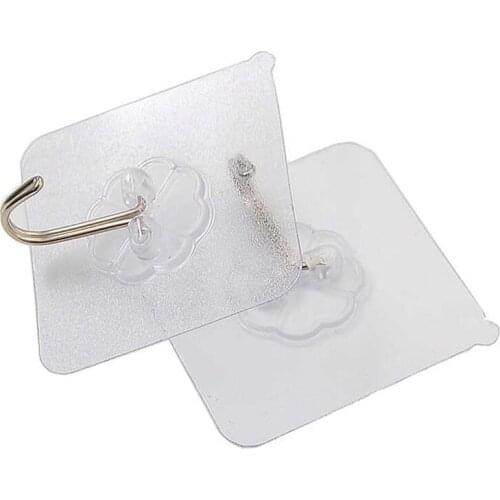 Suction Cup Door Hanger Sucker Hanger Wall Hooks Bathroom Transparent Towel Rails Kitchen Strong Home Bedroom Organization Hook