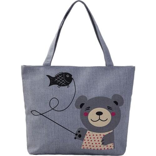 Large Capacity Canvas Tote Shoulder Bag Fabric Cotton Cloth Reusable Shopping Bag for Women 2020 Beach Handbags Shopper Bags