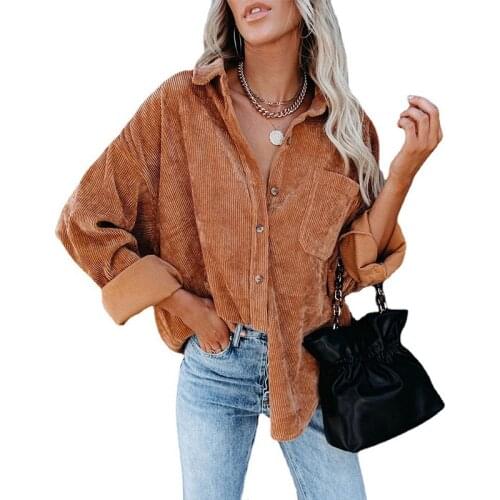 yeroJOJO Women's Corduroy Shirts