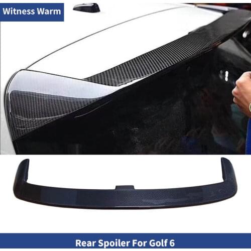 Golf 6 Carbon Fiber Rear Roof Lip Spoiler Wing for Volkswagen golf6 2009-2013
