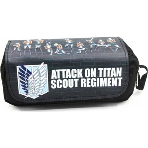 Anime Japanese Cartoon Naruto/ Tokyo Ghoul Kids Pencil Bags Make Up Case For Women With Handle