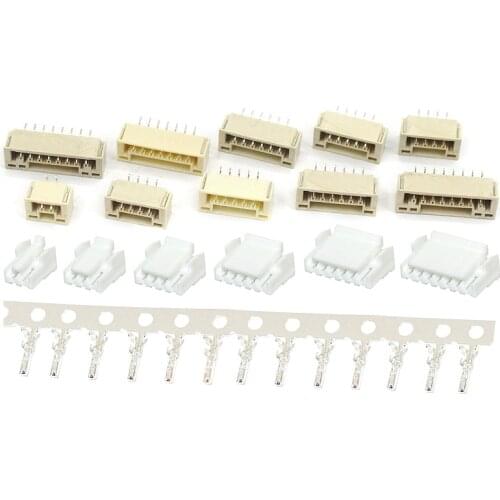 10set GH1.25 with lock Connector Socket Pin Header Vertical Horizontal Housing terminal 2P 3P 4P 5P 6P 7P 8P Terminal