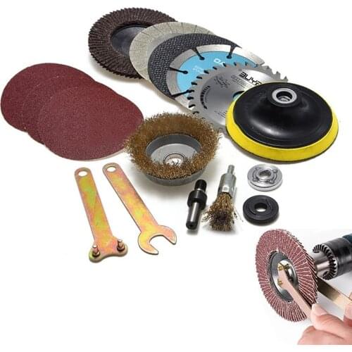 14pcs New Hand Drill Variable Angle Grinder Accessory Kit For Cutting Polishing