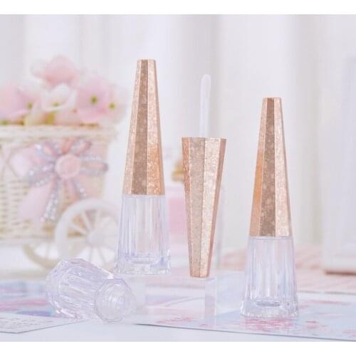 20pcs 7ML Cone Shape Clear Lip Gloss Tube Plastic Refillable Bottles Lipstick Liquid Eyeshadow Cosmetic Container Makeup Tools