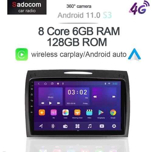 360 6GB+128GB Carplay DSP Android 10.0 Car DVD Player GPS map WIFI Bluetooth 5.0 RDS Radio For Benz SLK R171 W171 2000 2001-2011