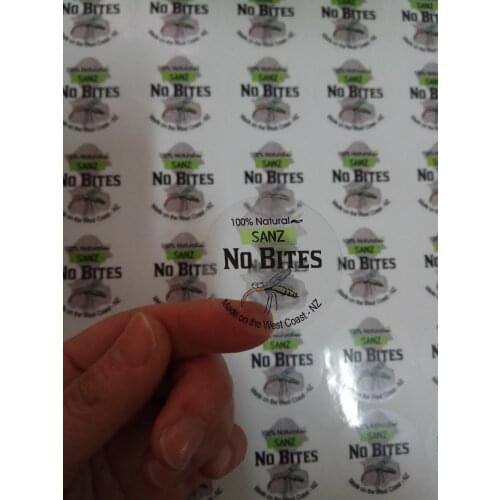 40 mm Clear PVC Custom Logo Printing Water Proof Oil Resistance 500pcs/lot