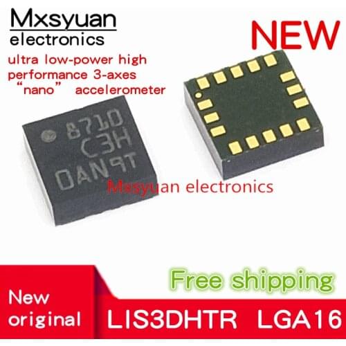 50pcs~100pcs/LOT LIS3DHTR LIS3DH LGA16 New original 3-axis accelerometer