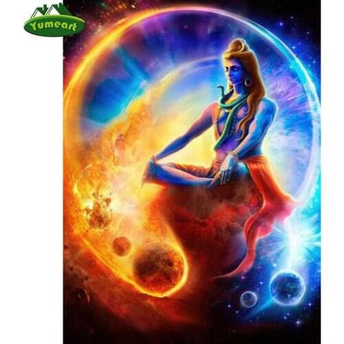 YUMEART Diy Diamond Embroidery Cross Stitch Full Square Diamond Painting "Meteorite Heap of The Buddha"Mosaic Religion Decor