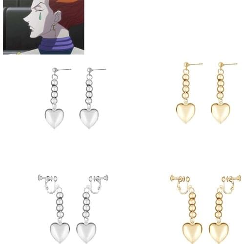 Anime Hunter X Hunter Hisoka Earrings Cosplay Prop Jewelry Accessories