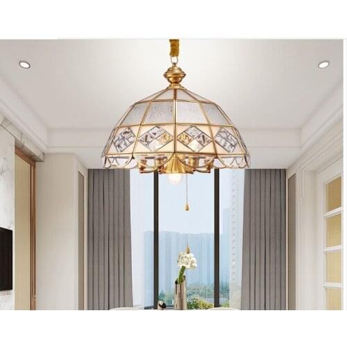 Free Shipping Bronze Glass Pendant Lights D50cm Bronze Pendant Lamp With E14 Bulb 110V/220V Pendant Light Hanging Lamp Fixture