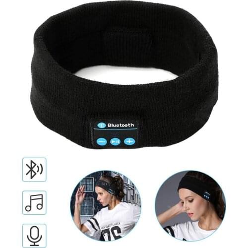 Wireless Bluetooth 5.0 Stereo Headphones Soft Washable Music Sport Fashion Headband For Workout Running Yoga Women And Man