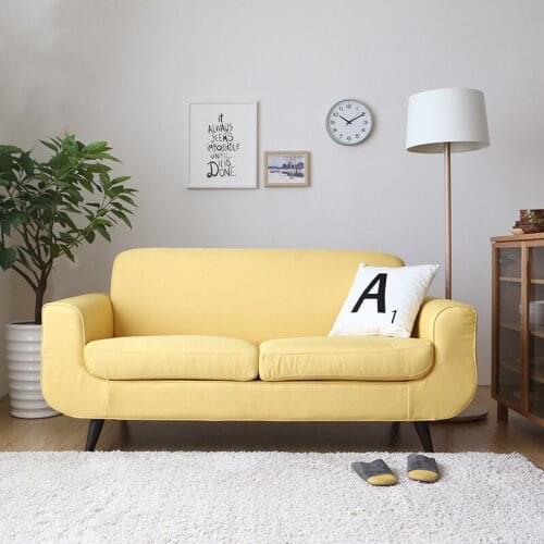 Nordic cloth art sofa lazy simple leisure double day sofa small family living room furniture complete sofa