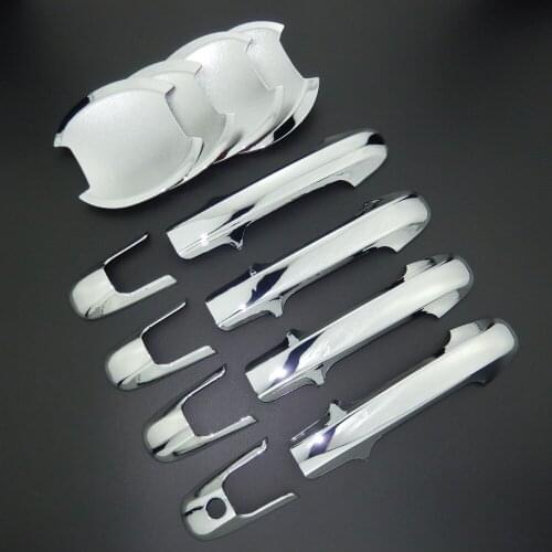 For Honda Accord 2003-2007 Car Styling Chrome Side Door Handle Cover Trims & Door Bowl Cover 2004 2005 2006