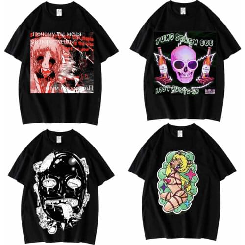 Aesthetic shirt y2k shirt Harajuku shirt Kawaii shirt Gothic shirt Street shirt Hip-hop shirt couple clothes streetwear