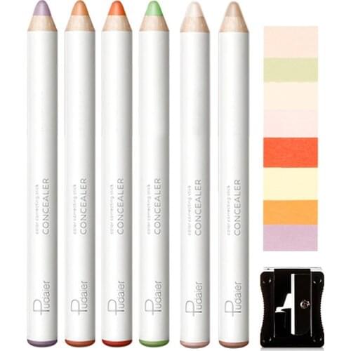 Face Color Correcting Concealer Stick Lip Foundation Makeup Full Cover Concealer Pen Long Lasting Dark Eye Circle Hide Pencil
