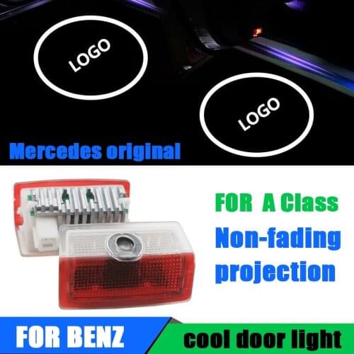 2X For Mercedes Benz A class amg Led Car Door Logo Laser Projector Light styling Logo light Accessories