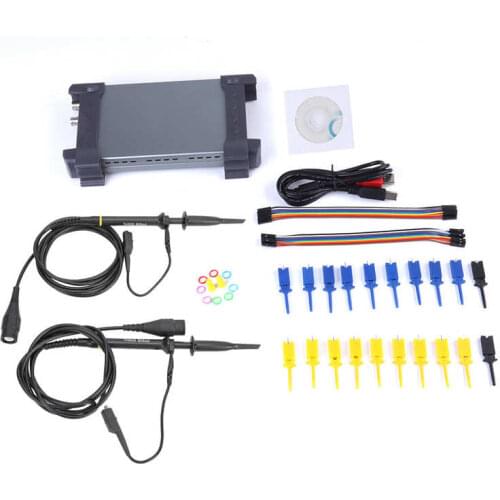 Logic Analyzer 6022BL PC USB Oscilloscope 20MHz Bandwidth 16 Channels Logic Analyzer Digital Oscilloscope Kit