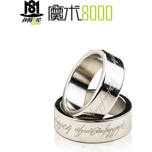 Close-up Magic Props Magician Accessories Strong Magnetic Ring Coin Mentalism Magic Tricks Invisible Magic Toys