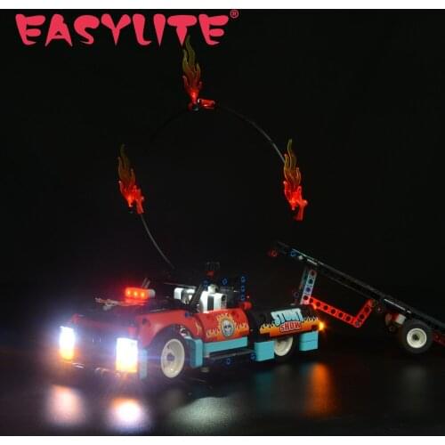 LED Light Set For 42106 Stunt Show Truck & Bike DIY Toys Blocks Bricks Only Lighting Kit Not Include Model