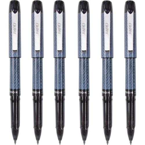 0.5/0.7mm 6PCS Stationery School Office Writing Luxury Black Roller Ball Ballpoint Cute Funny Gel Pens Bullet Journal