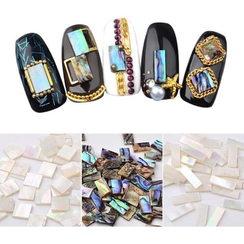 1 Box Shell Stone Nails Art Sequins for Nail UV Gel Polish Nail Flakies Decoration of Nail Accessories