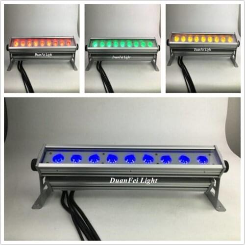 16lot 9x15w 5in1 led wall washer rgbwa dmx ip65 ptojector led bar coloured outdoor lighting