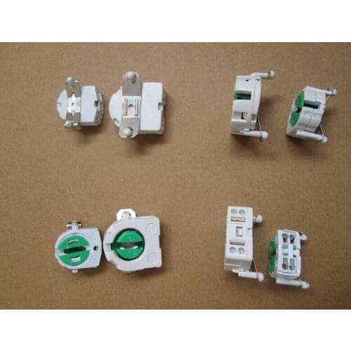 20pcs G13 G5 T5 T8 Lamp Bases Bulb Socket Lamp Holder With Metal Clip Each Kind 10pcs