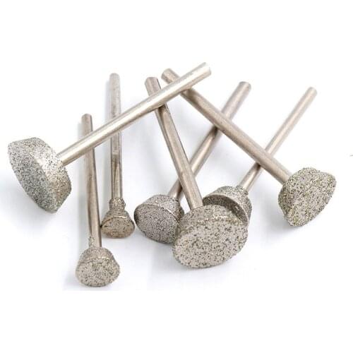 5pc/lot Magnetic Sanding E Needle Diamond Grinding Jade Carving Magnetic Sanding For Dremel Accessories 1~16mm