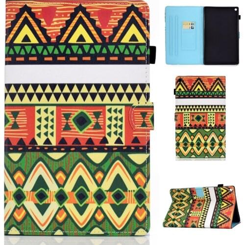 Case For Amazon Kindle Fire HD 8 2016 2017 2018 All New Fire 8.0" Shell Protective PU Leather Stand Magnet Smart Funda Pattern