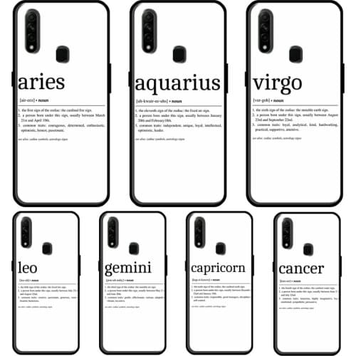 ZODIAC SIGNS HOROSCOPE ASTRONOMY For OPPO A52 A72 Find X3 Pro Reno 2 Z A3S A5S A15 A83 A31 A53 A9 A5 2020 F5 F7 Phone Cover