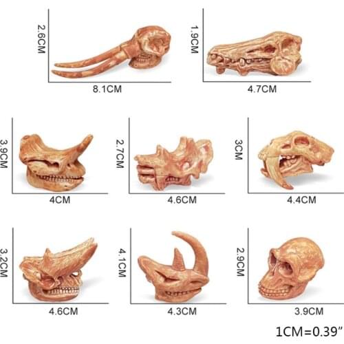 D7WF Dinosaur Toy Plastic Figure Surprise Gifts For Children Home Decoration Finger Dinosaur Model Scientific Party Prop