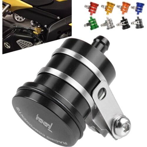 For Aprilia Tuono V4 R V4R 2011-2017 2012 2013 2014 2015 2016 Aluminum Motorcycle Rear Brake Fluid Reservoir Clutch Tank Oil Cup