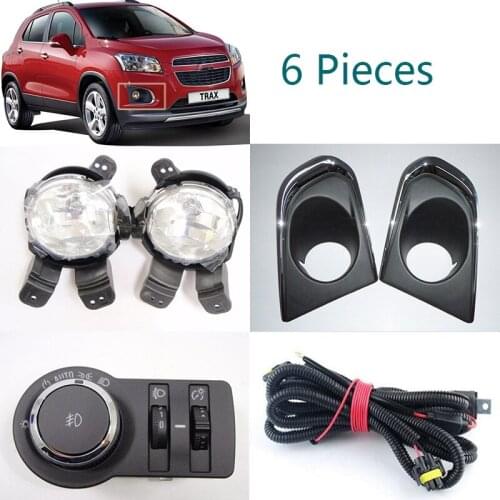 For Genuine OEM Fog Lamp FullSet Fog lamp light Cover Switch Harness Full Set 6 pieces FOR Chevrolet Trax 2013-2016 95227853