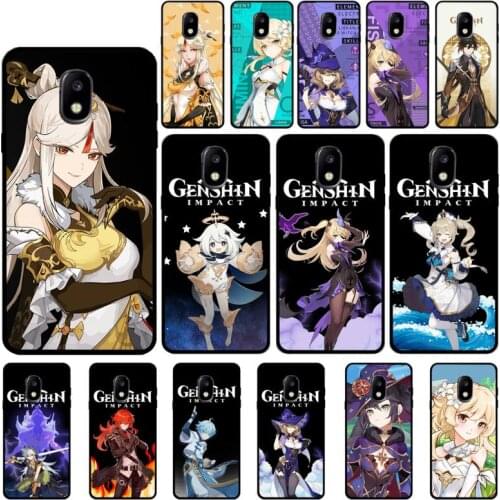 FHNBLJ anime Genshin Impact Phone Case For Samsung Galaxy J7 J6 J6PLUS J8 J4 J4Plus J7DUO J7NEO J2 J5 J6 J7 Prime
