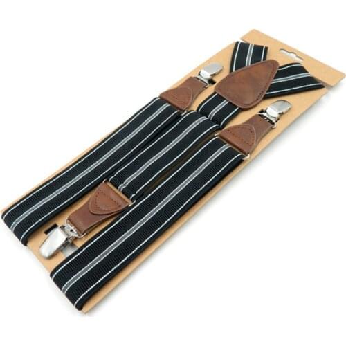 3 clips Mens Suspender 2019 adult leather braces fashion suspensorio tirantes hombre father bretelles gifts 5pcs/lot