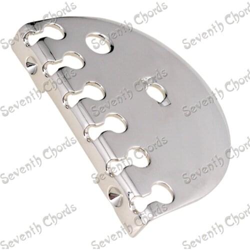 A Set Nickel 6 String Saddle Bridge for Electric Guitar - BG-6009