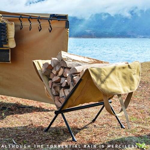Potable Firewood Log Carrier Tote Bag Fireplace Wood Holder Big Storage Cover Waterproof Carry Storage Bag Outdoor Camping