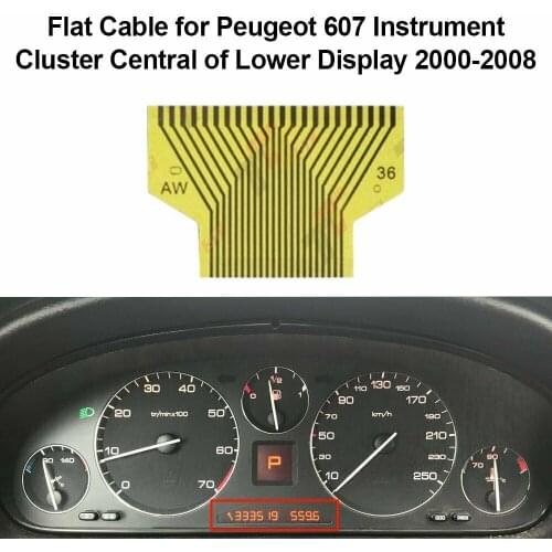 Flat LCD Connector Ribbon Cable for Peugeot 607 instrument cluster Pixel Repair