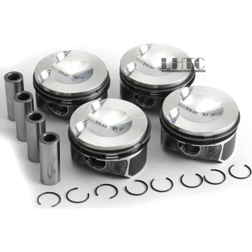 Pistons Rings Oversize 83.01mm+0.5mm 21mm For V W Je tta GLI Golf G TI Passat Tiguan Audi A3 A4 A5 2.0TSI 2.0TFSI DOHC 16V EA888