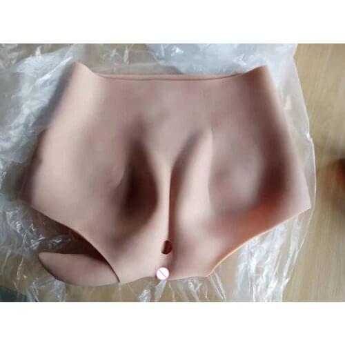 70CM Silicone Realistic Vagina Panty Shemale Crossdresser Pussy Pants Transgender Artificial Sex Fake Underwear Enhancer Hip 1G