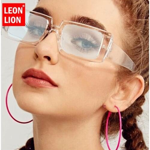 LeonLion 2021 Small Retro Sunglasses Women Vintage Sun Glasses Women/Men Luxury Brand Eyeglasses Women Rectangle Oculos De Sol