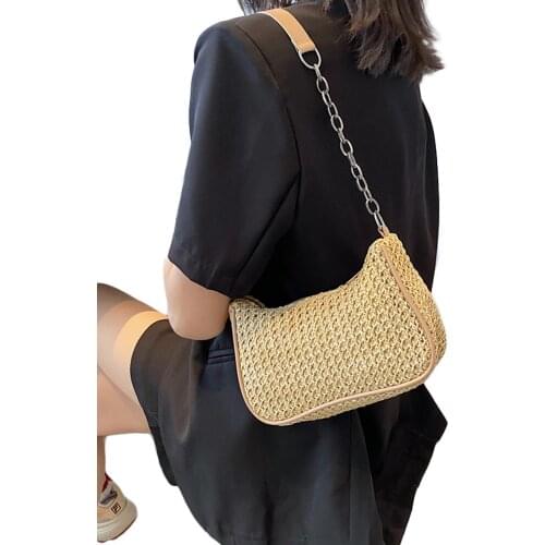 Female Shoulder Bag Multipurpose Large Capacity Solid Color Handbag For Women Khaki/Beige